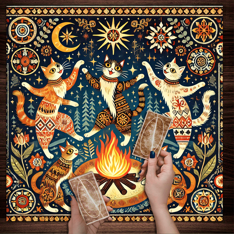 Dance Pad Machine - VIKAMA Taplak Altar Persegi Bergaya Bohemian