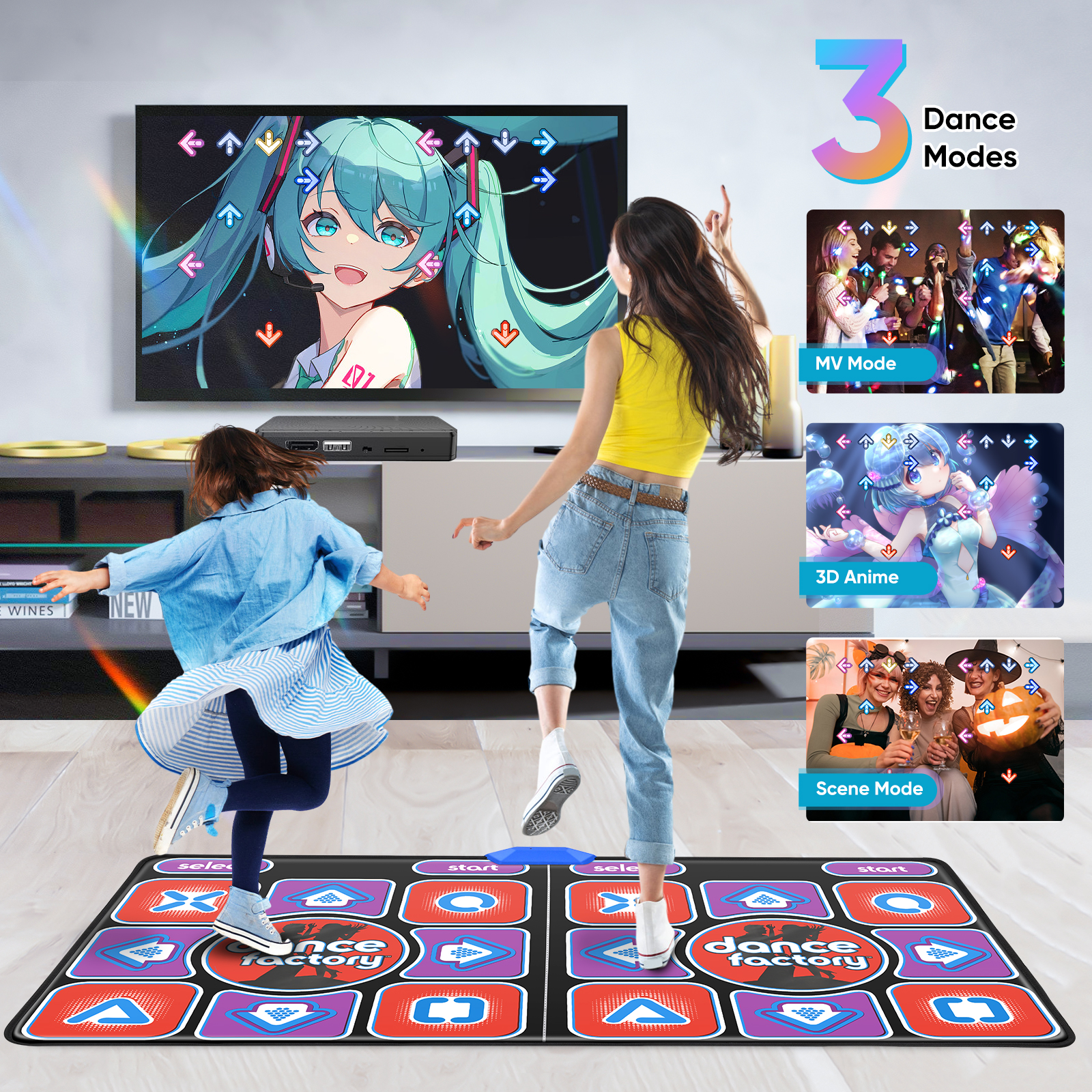 Dance Pad Machine - Tikar dansa pengguna ganda untuk orang