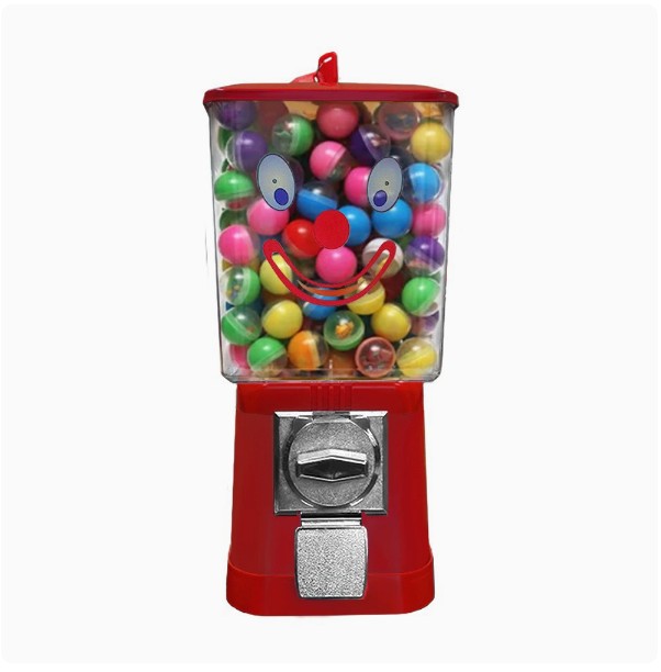 Candy Vending Machine - Mesin Dispenser Permen GUMBALL Otomatis untuk