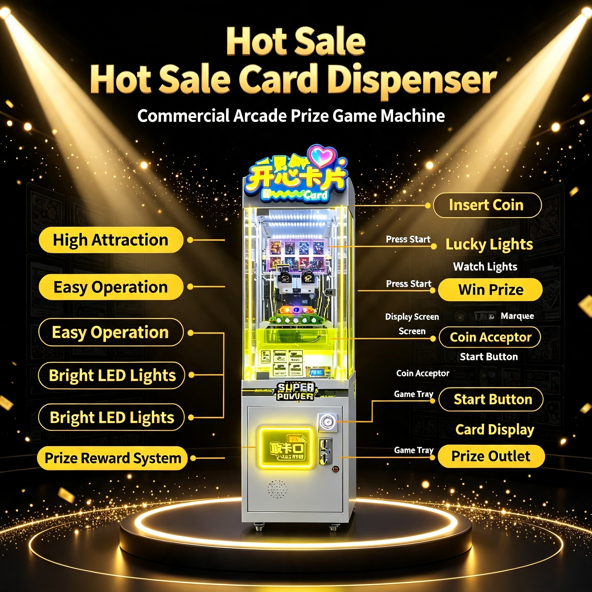 Redemption Prize Tickets - Mesin Arcade Penukaran Kartu Hadiah yang