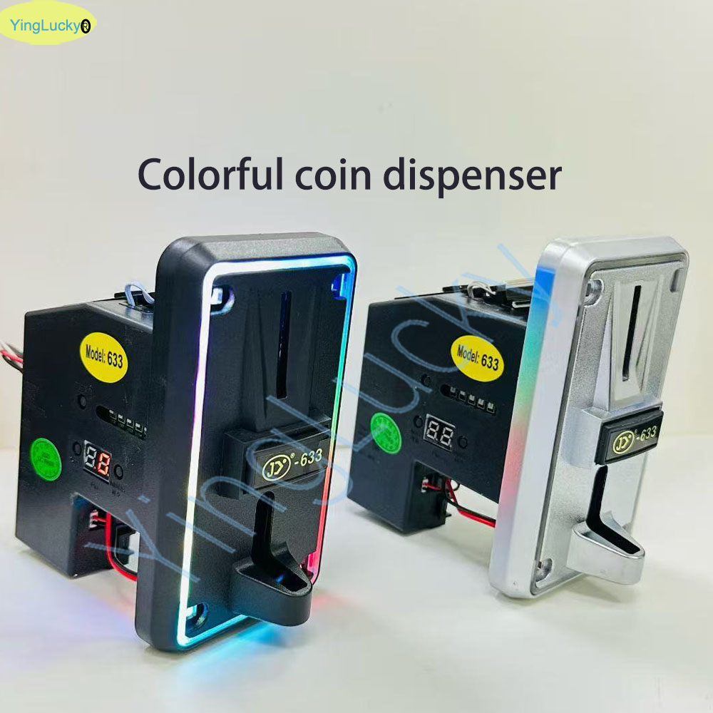 Arcade Games Vending - Penerima Koin Multi Warna LED, Pemilih