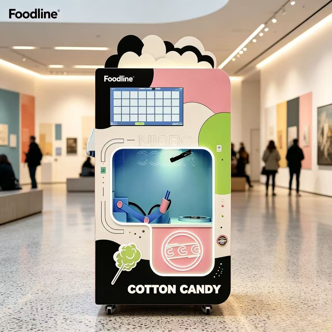 Candy Floss Machine - Mesin Penjual Permen Kapas Otomatis Pabrik