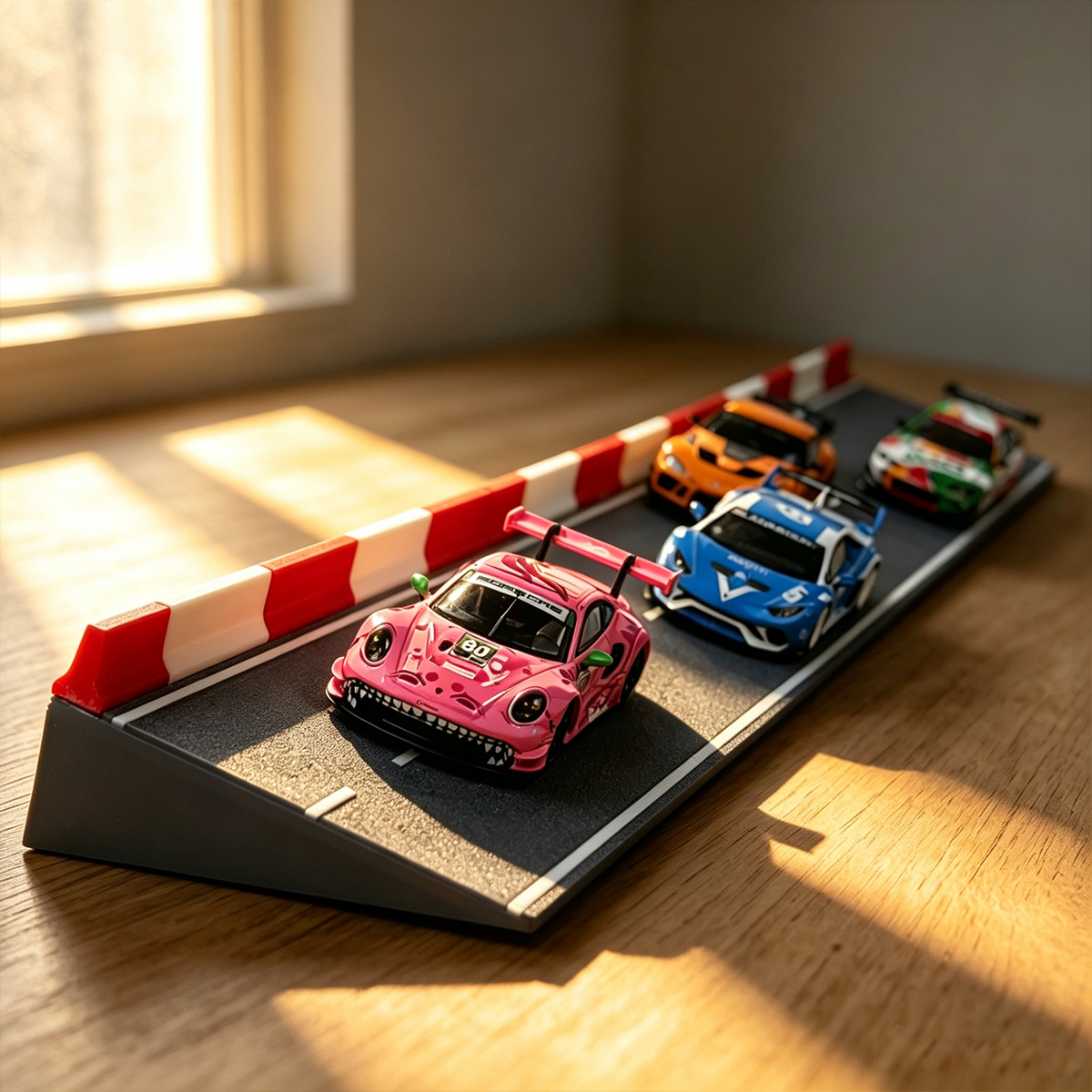 Racing Arcade Cabinet - Model Mobil Skala Kecil Adegan 1:64