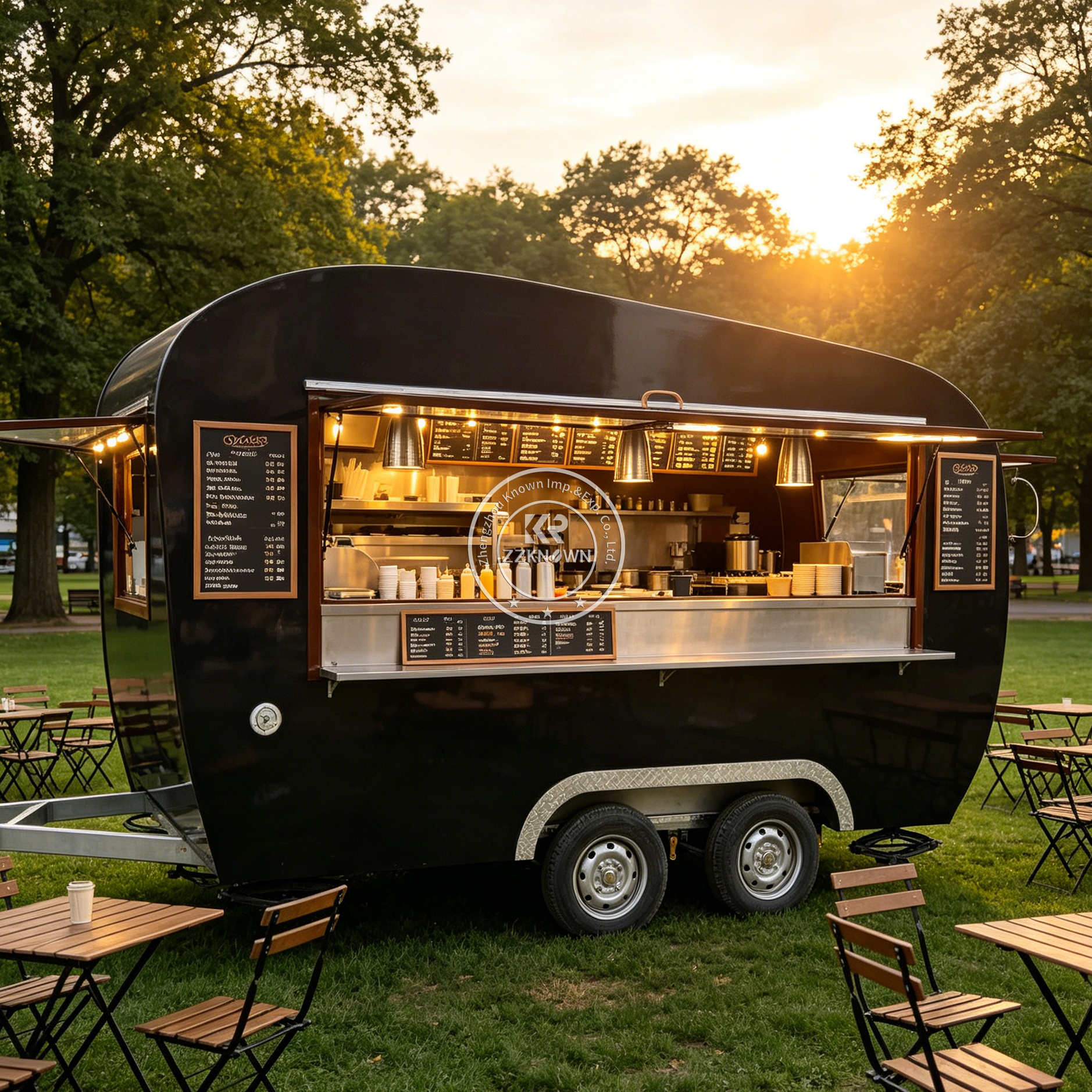 Hot Dog Vending Cart - Gerobak Jajanan Mobile Kustom, Gerobak Kopi,