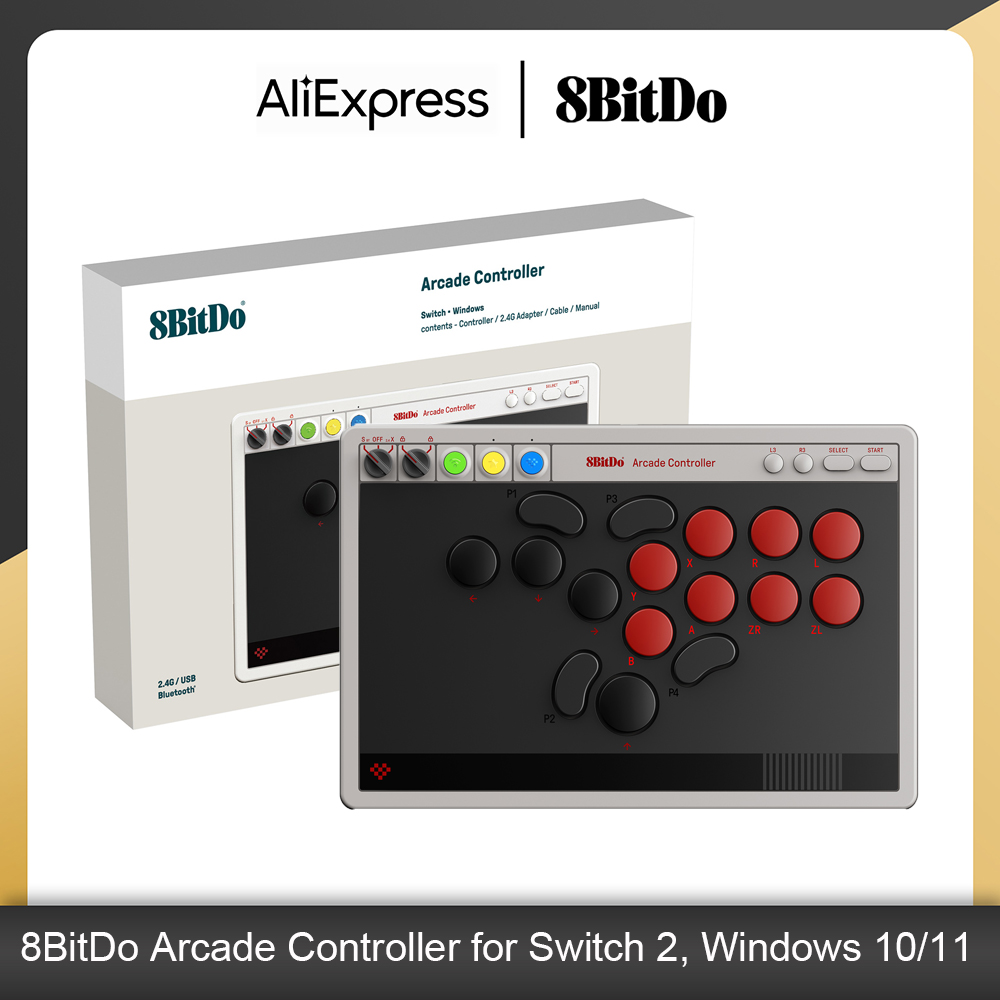 Arcade Button Pcb - 8BitDo All-Button Arcade Controller untuk Switch/Switch