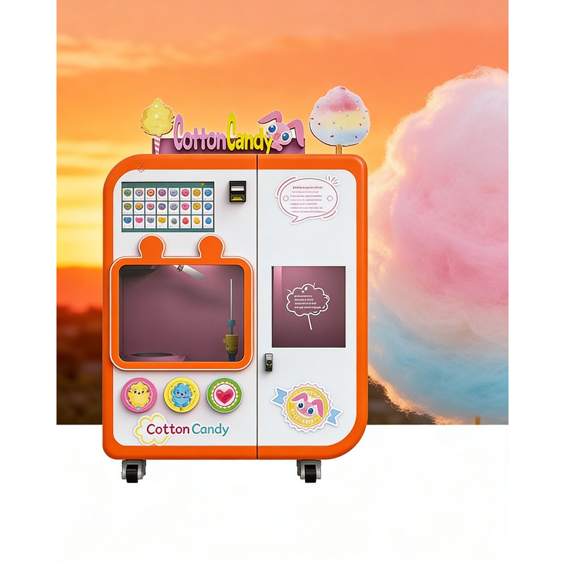Candy Vending Machine - Mesin Penjual Permen Kapas Otomatis Penuh