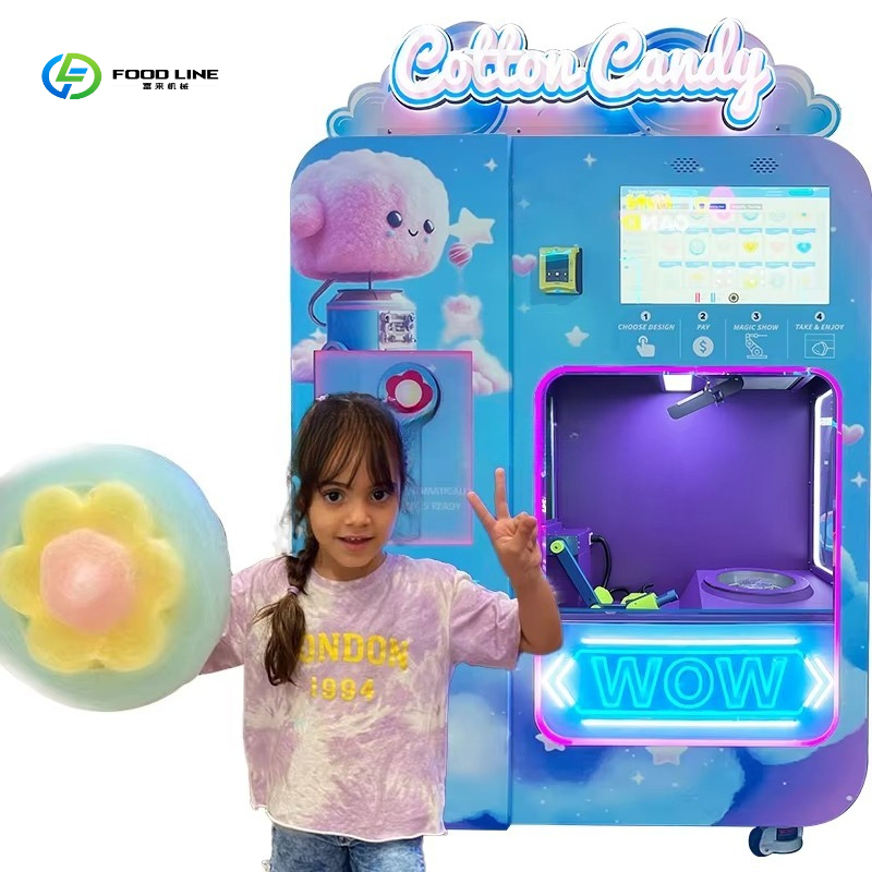 Candy Floss Machine - Mesin Pembuat Gula Kapas Otomatis Profesional,