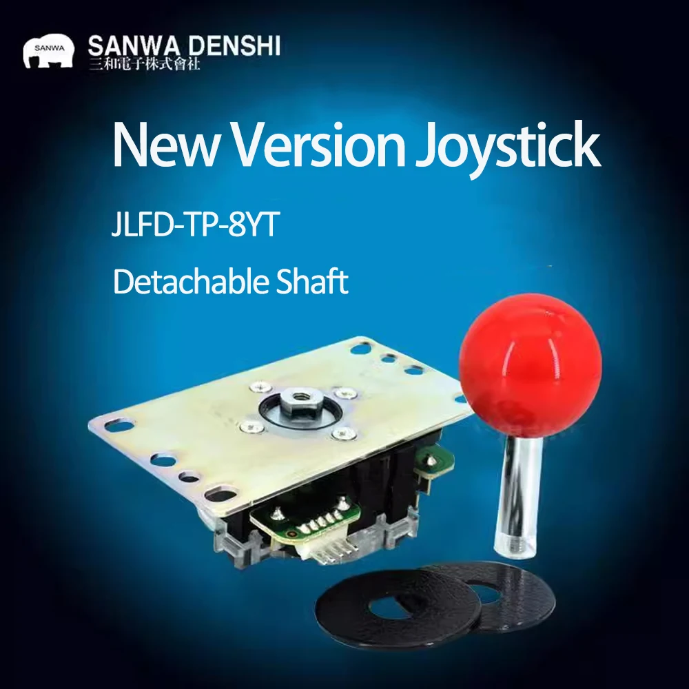 Arcade Vibes - SANWA Jepang orisinil, JLFD-TP-8YT, poros dapat