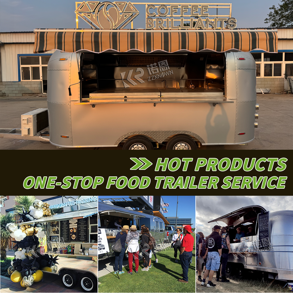 Hot Dog Vending Cart - Trailer Katering Konsesi Komersial Trailer Pizza