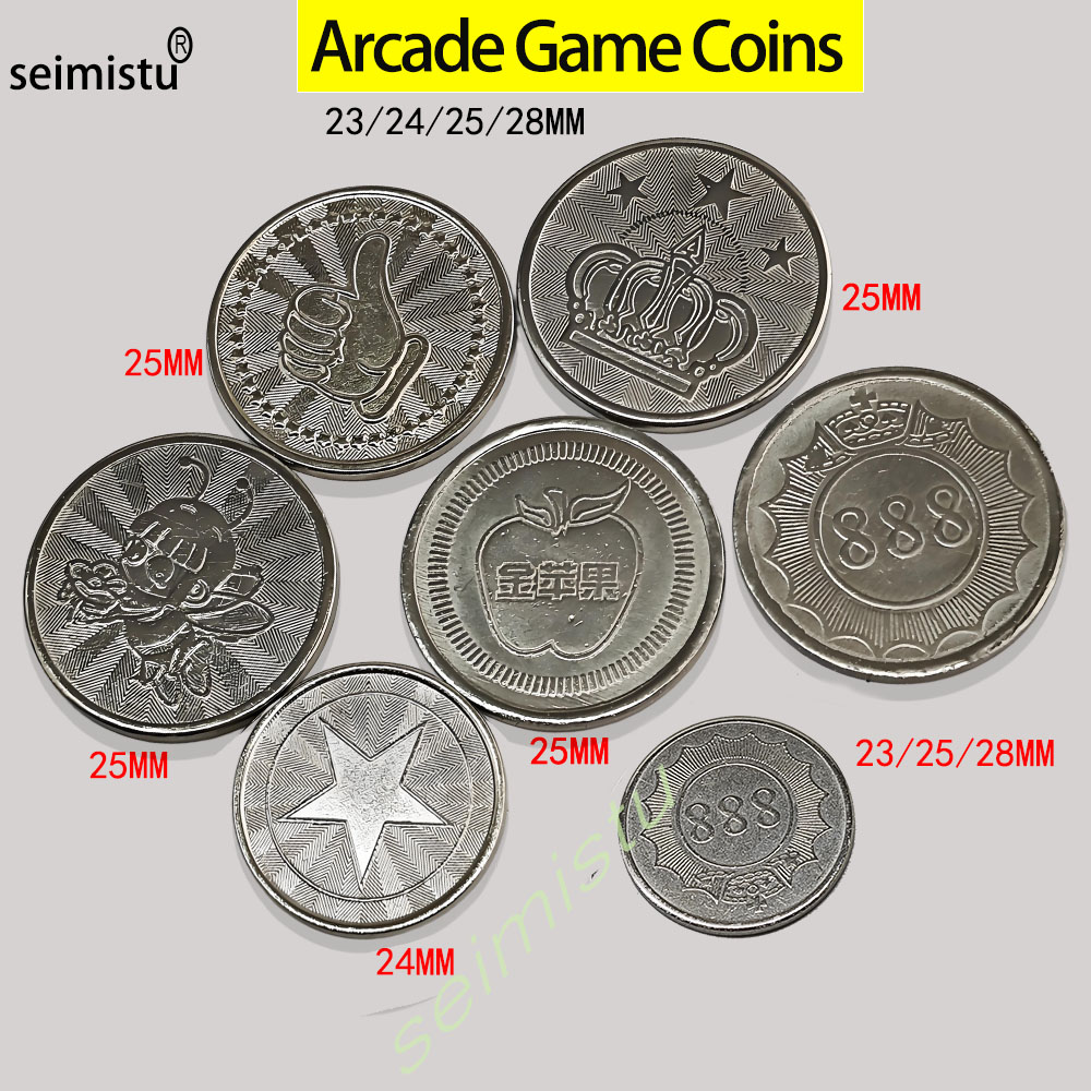 Arcade Games Vending - 100 Buah Koin Arcade Desain Mahkota