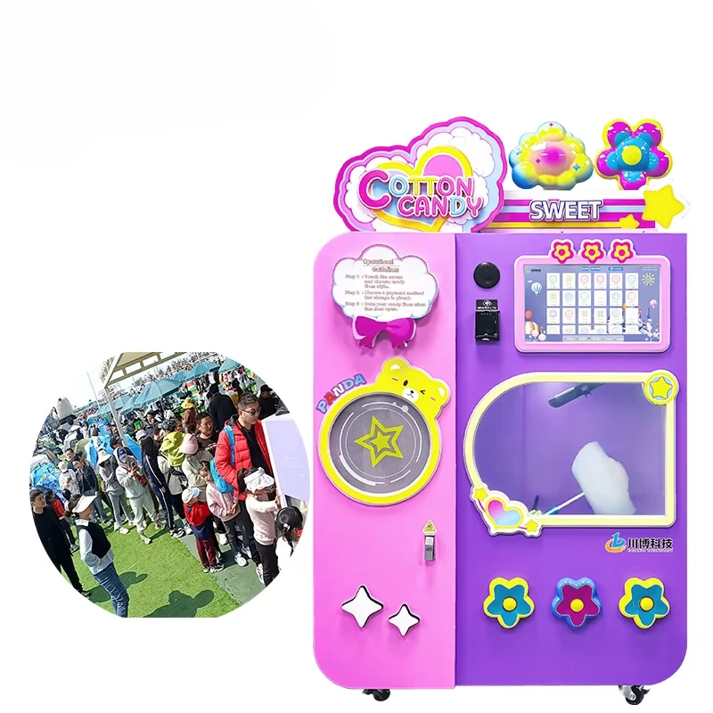 Candy Floss Machine - Mesin Penjual Permen Kapas Kustomisasi Tipe