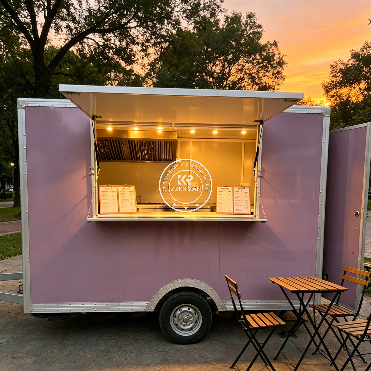 Hot Dog Vending Cart - Gerobak Makanan Jalanan Kustom, Gerobak Jajanan