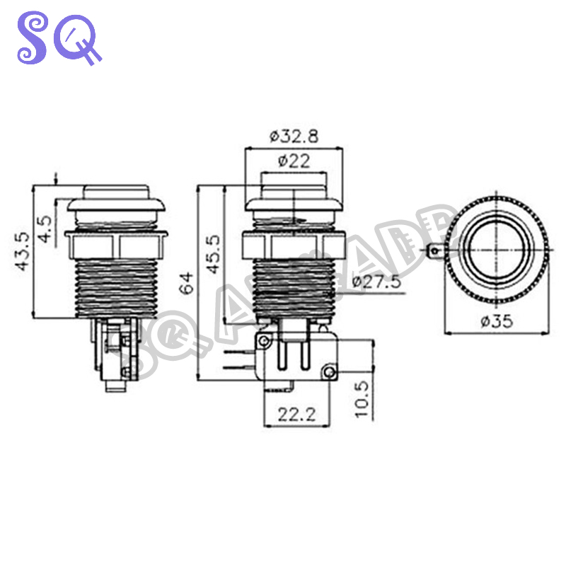 Kit DIY Kabinet Koktail PCB Mu - Arcade Button Pcb ulasan dan harga