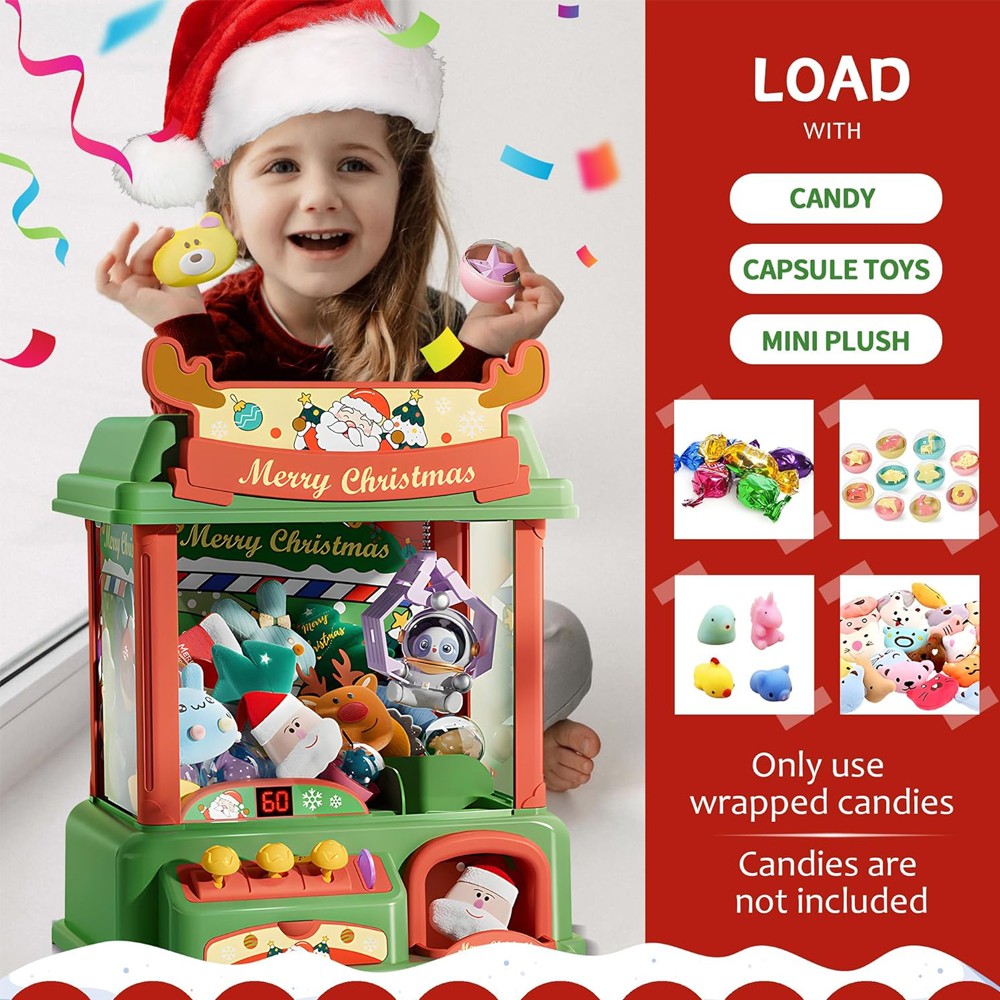 Mesin cakar Natal untuk anak-a - Arcade Games Vending ulasan dan harga