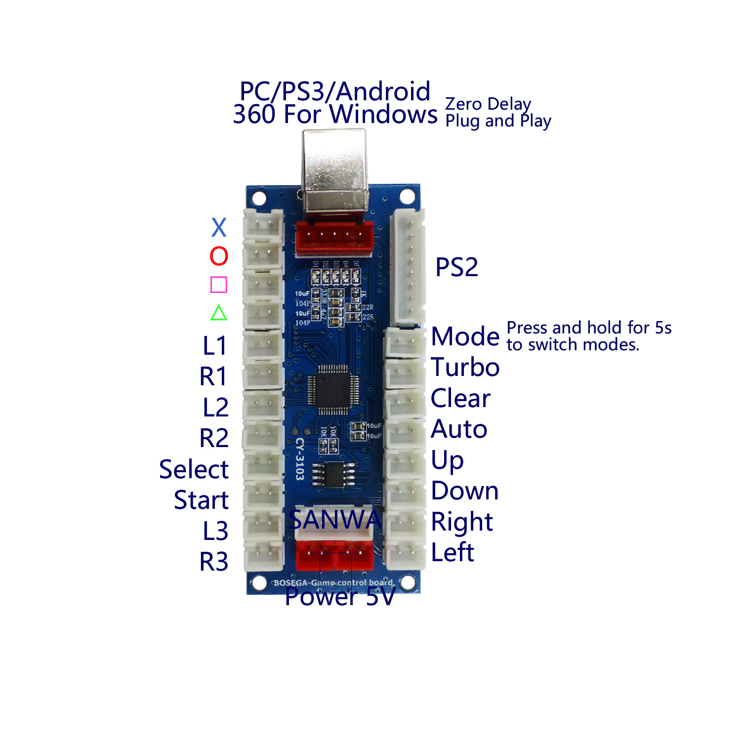 SJ@JX Pengendali Arcade Encode - Arcade Button Pcb ulasan dan harga