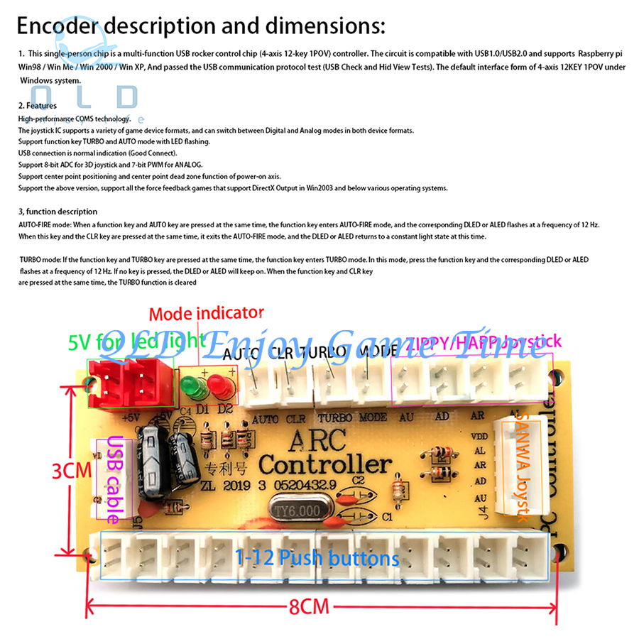 Kit DIY Arcade dengan Encoder  - Racing Arcade Cabinet ulasan dan harga
