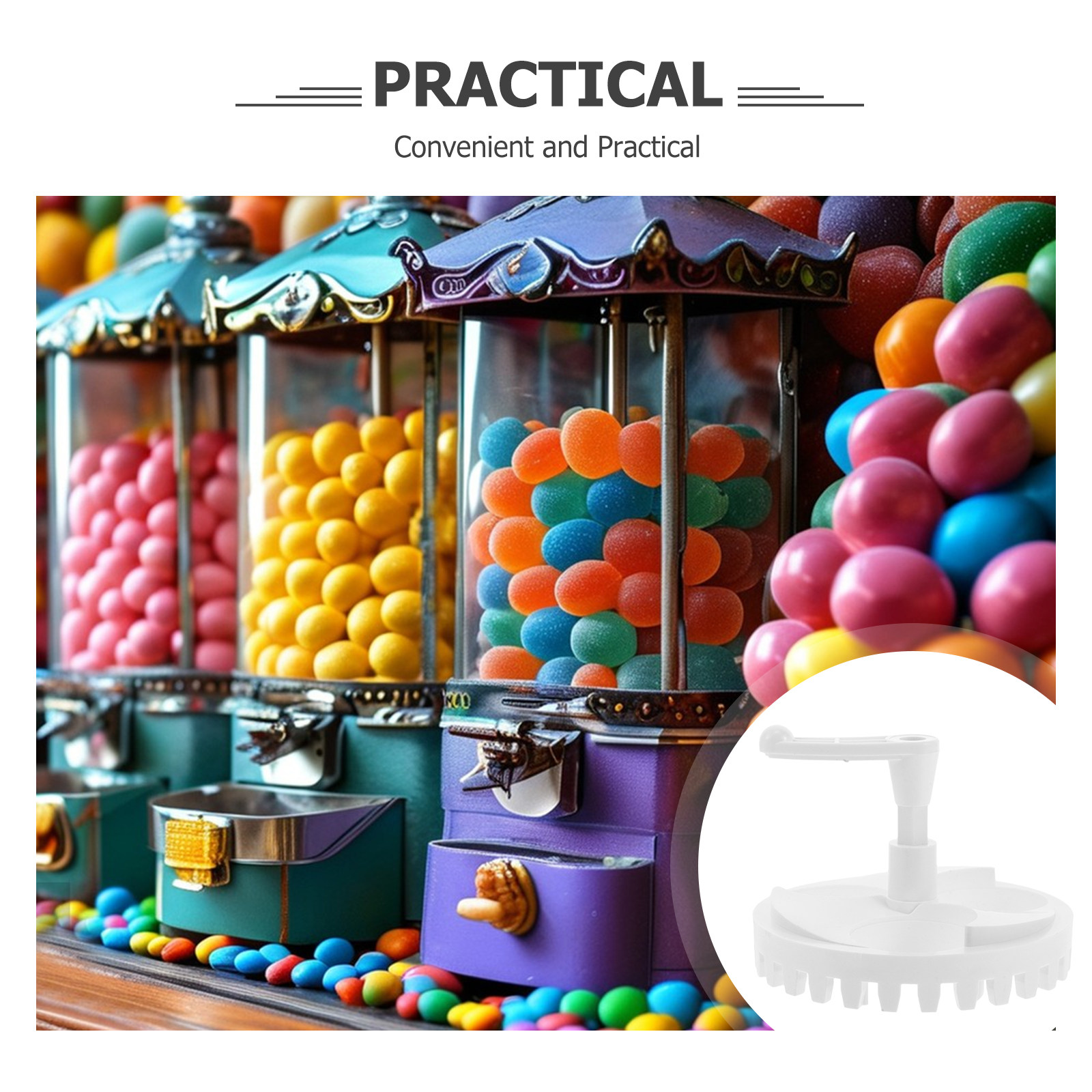 1Set Set Meja Putar Roda Gigi  - Candy Vending Machine ulasan dan harga