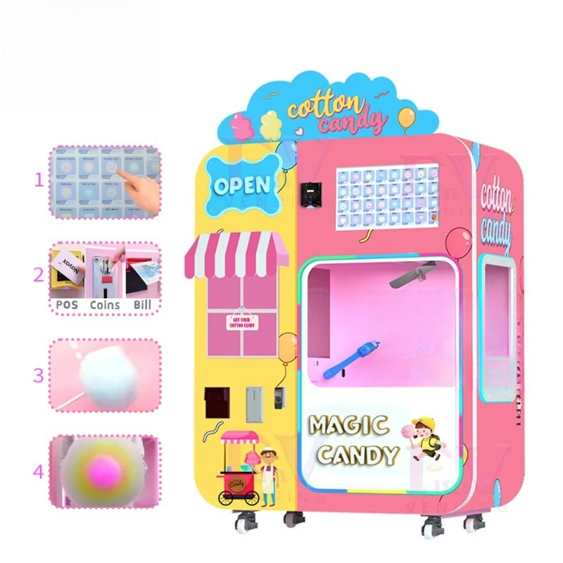 Mesin Penjual Permen Kapas di  - Candy Vending Machine ulasan dan harga