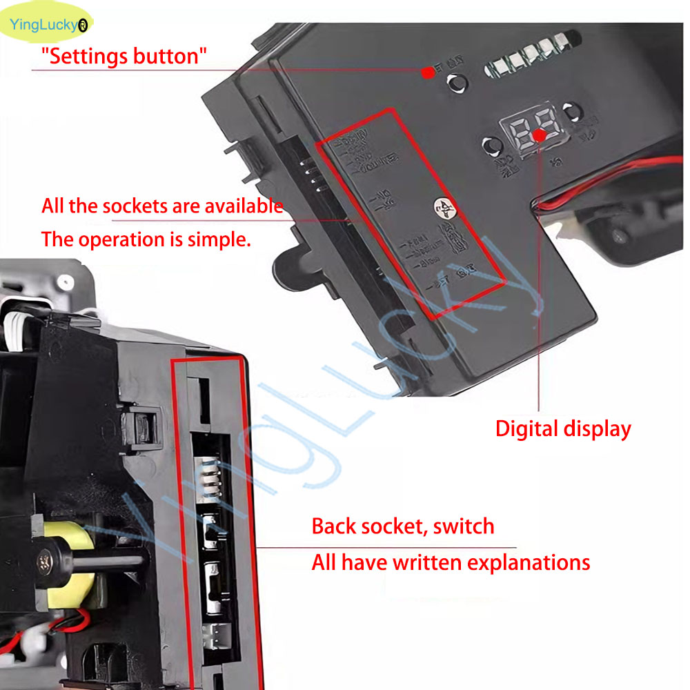 Penerima Koin Multi Warna LED, - Arcade Games Vending ulasan dan harga