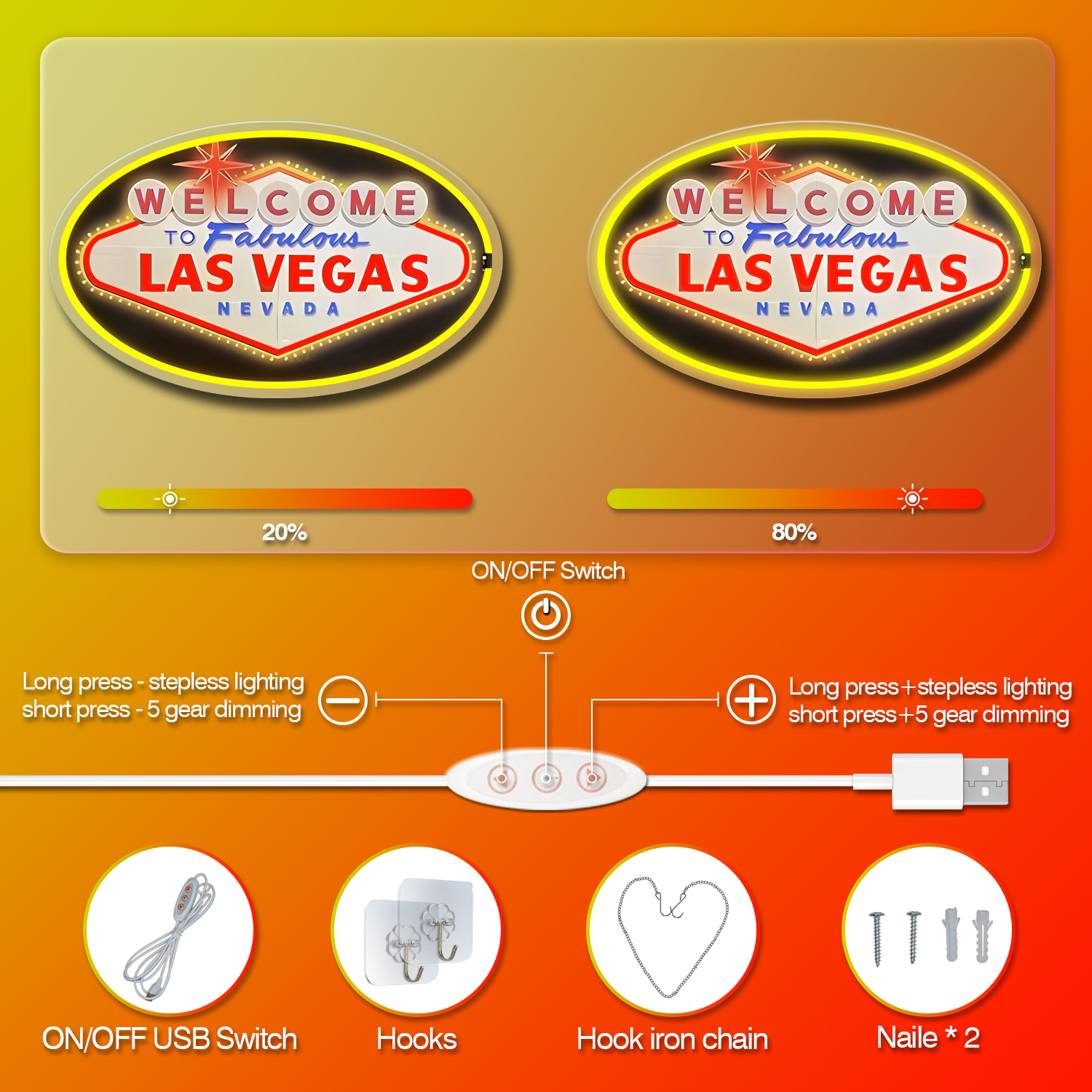 1 Buah Lampu Neon LED Selamat  - Arcade Vegas ulasan dan harga