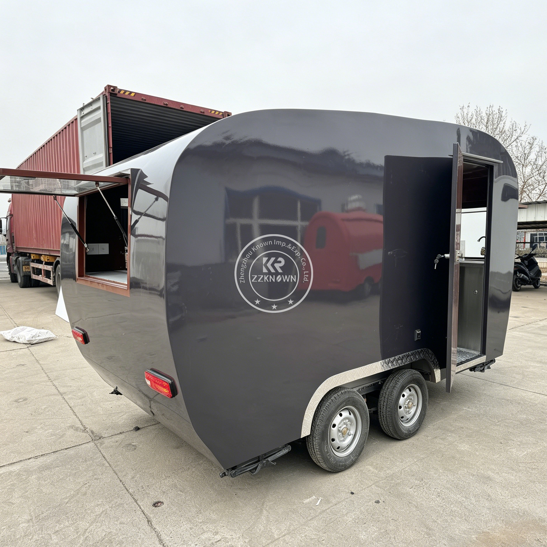 Gerobak Jajanan Mobile Kustom, - Hot Dog Vending Cart ulasan dan harga