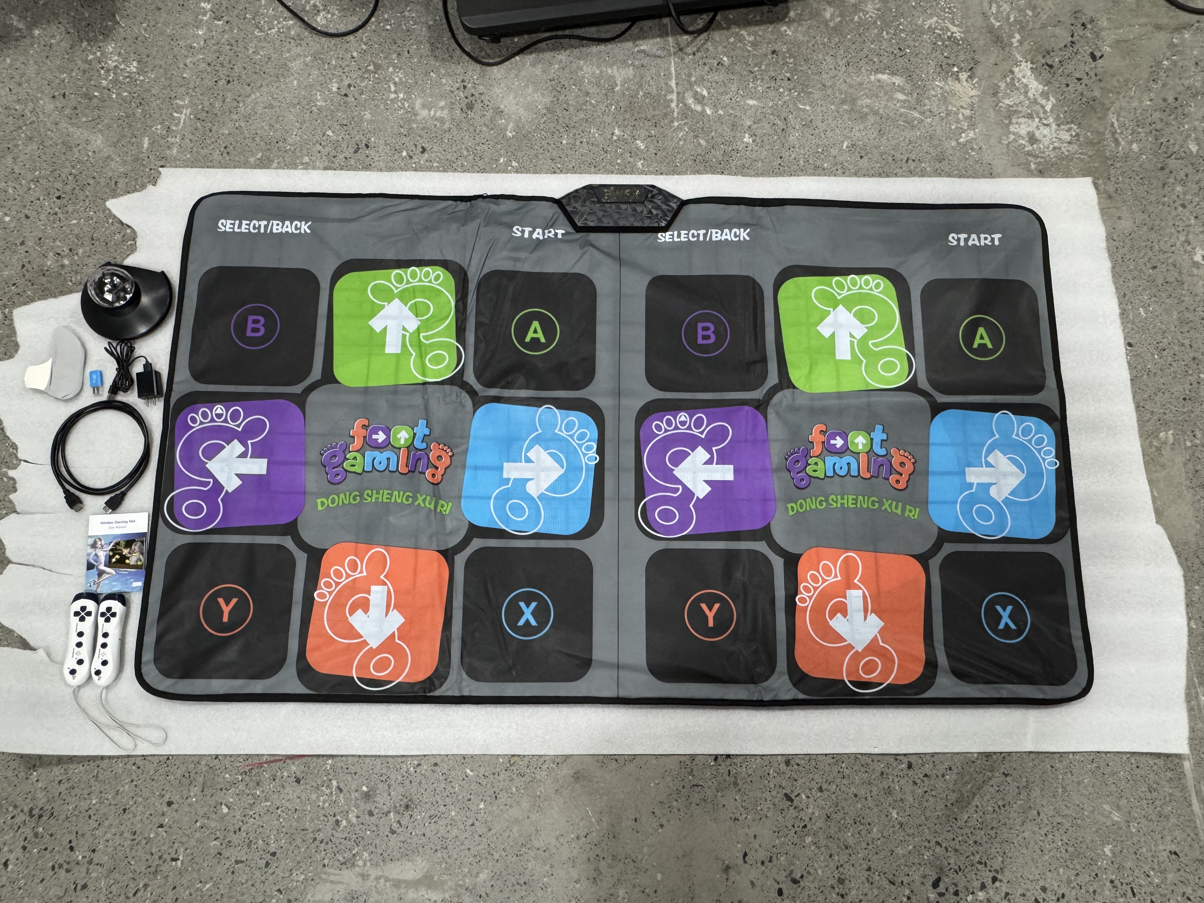 Matras Dansa Nirkabel HDMI Dua - Dance Pad Machine ulasan dan harga