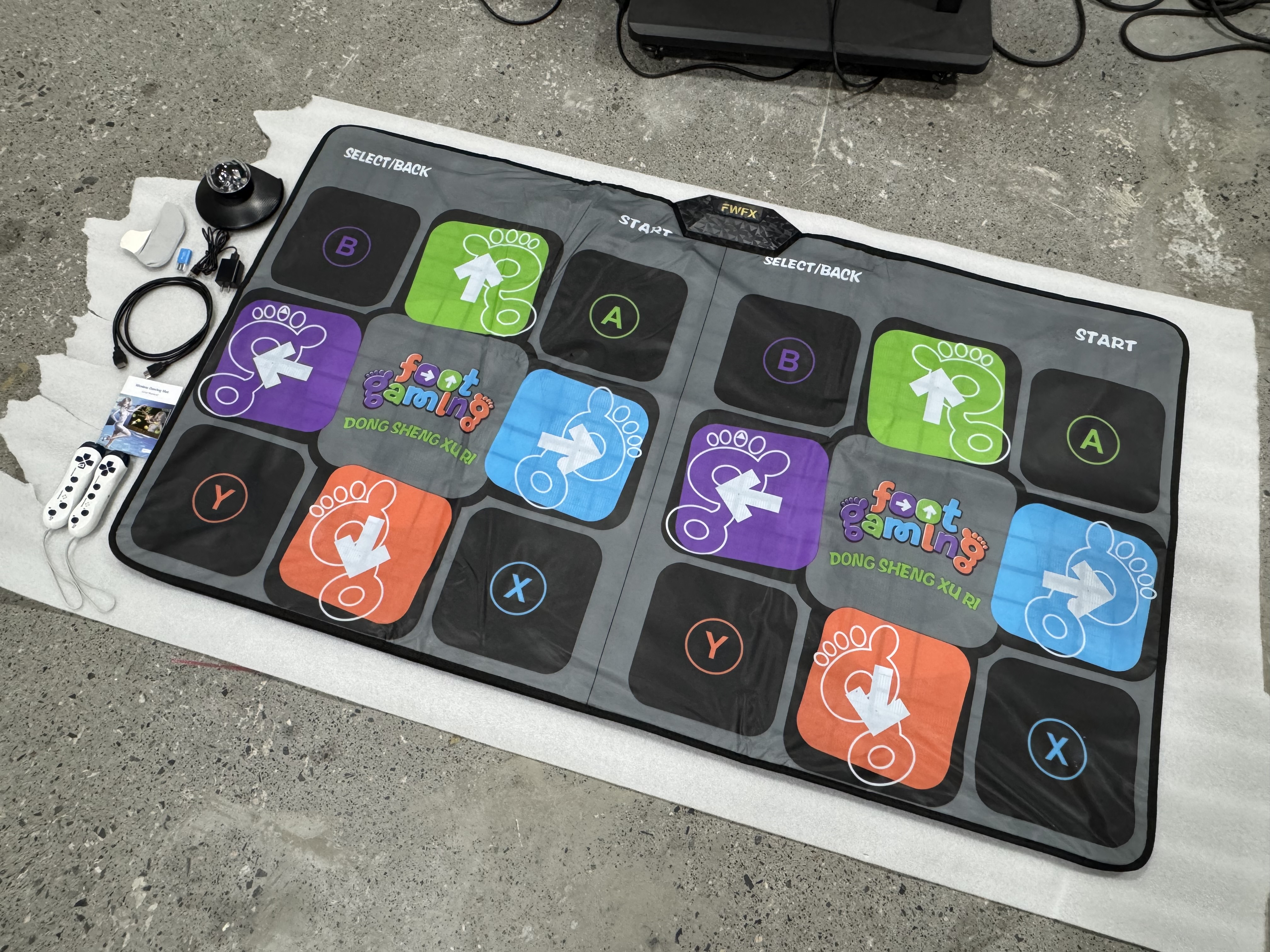 Matras Dansa Nirkabel HDMI Dua - Dance Pad Machine ulasan dan harga