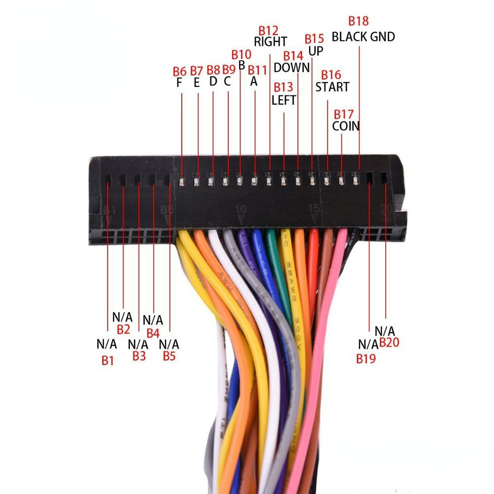 Kabel Harness Kabinet Arcade 4 - Arcade Button Pcb ulasan dan harga