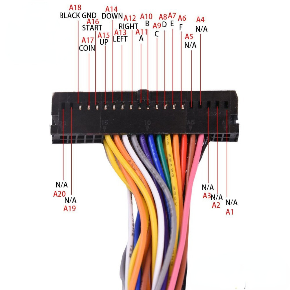 Kabel Harness Kabinet Arcade 4 - Arcade Button Pcb ulasan dan harga
