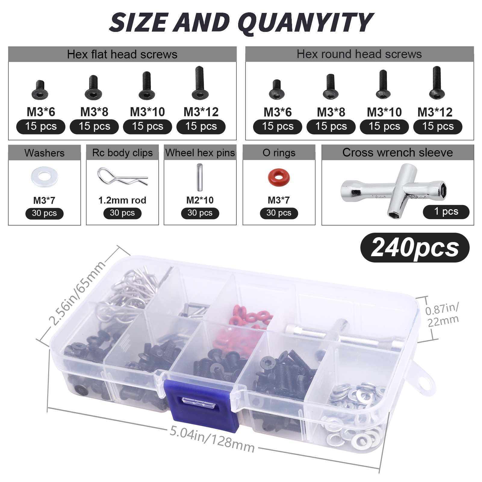 Hobbypark RC Screws Kit M3 Hex - Racing Arcade Cabinet ulasan dan harga