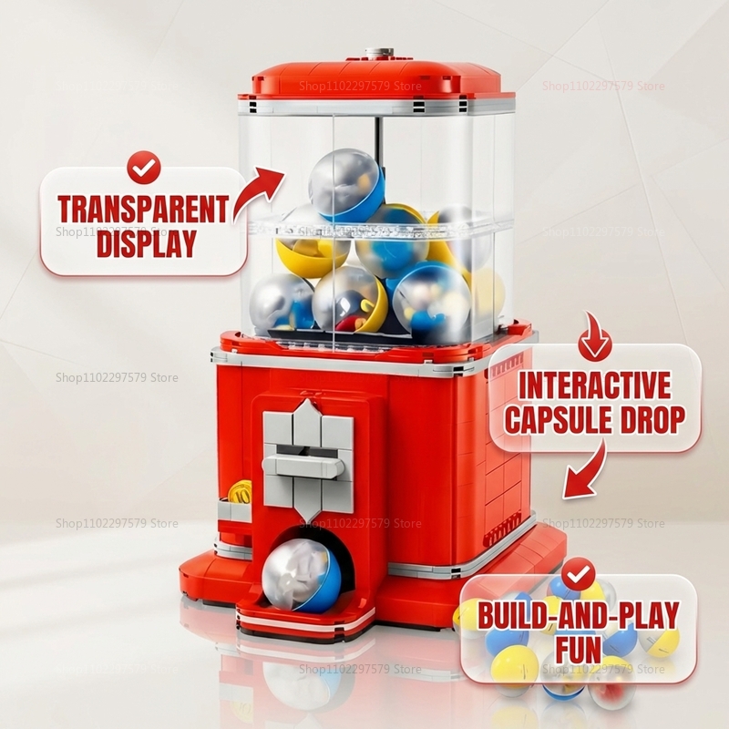 1343 PCS Set Blok Bangunan Mes - Arcade Games Vending ulasan dan harga