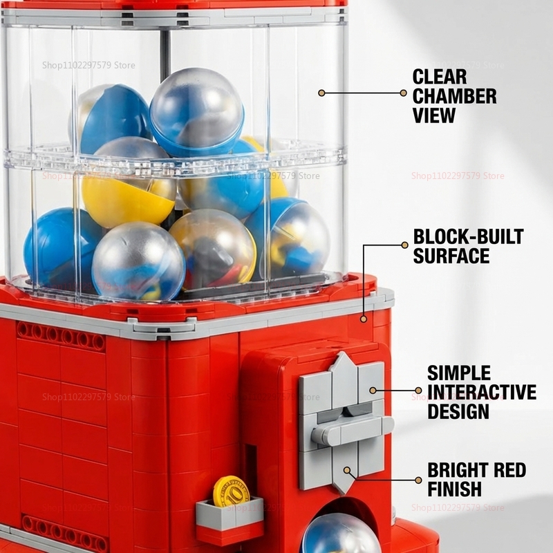 1343 PCS Set Blok Bangunan Mes - Arcade Games Vending ulasan dan harga