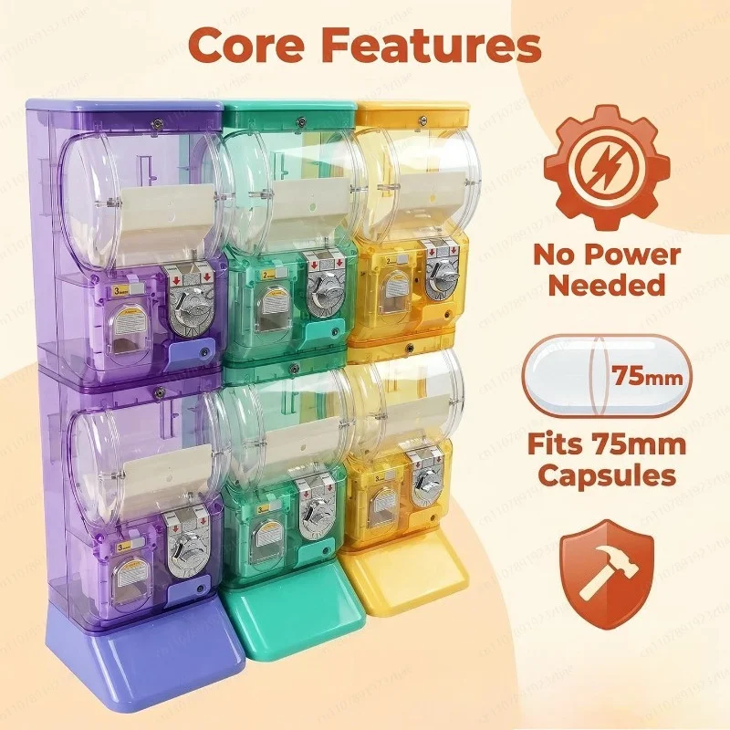 Mesin Gashapon Dua Tingkat Put - Arcade Vending & Laundry Revenue ulasan dan harga