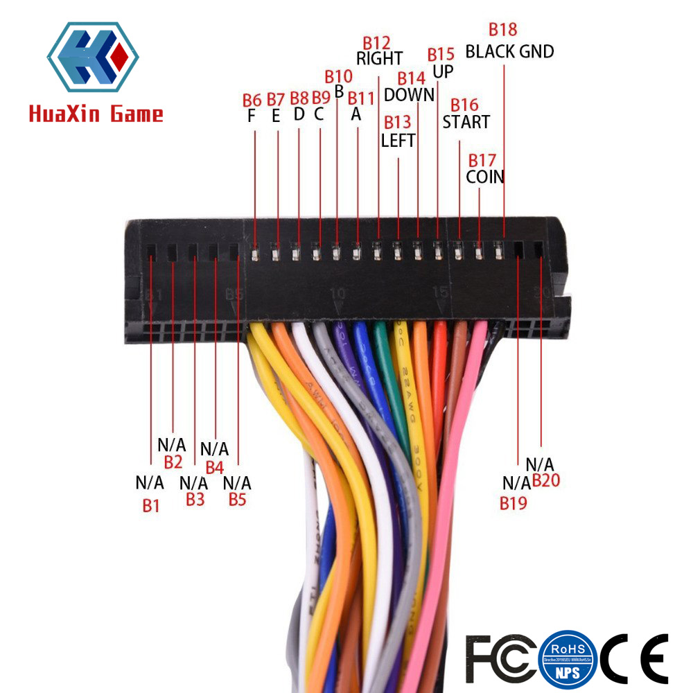 Arcade 40 Pin Kabinet Kawat Me - Arcade Button Pcb ulasan dan harga
