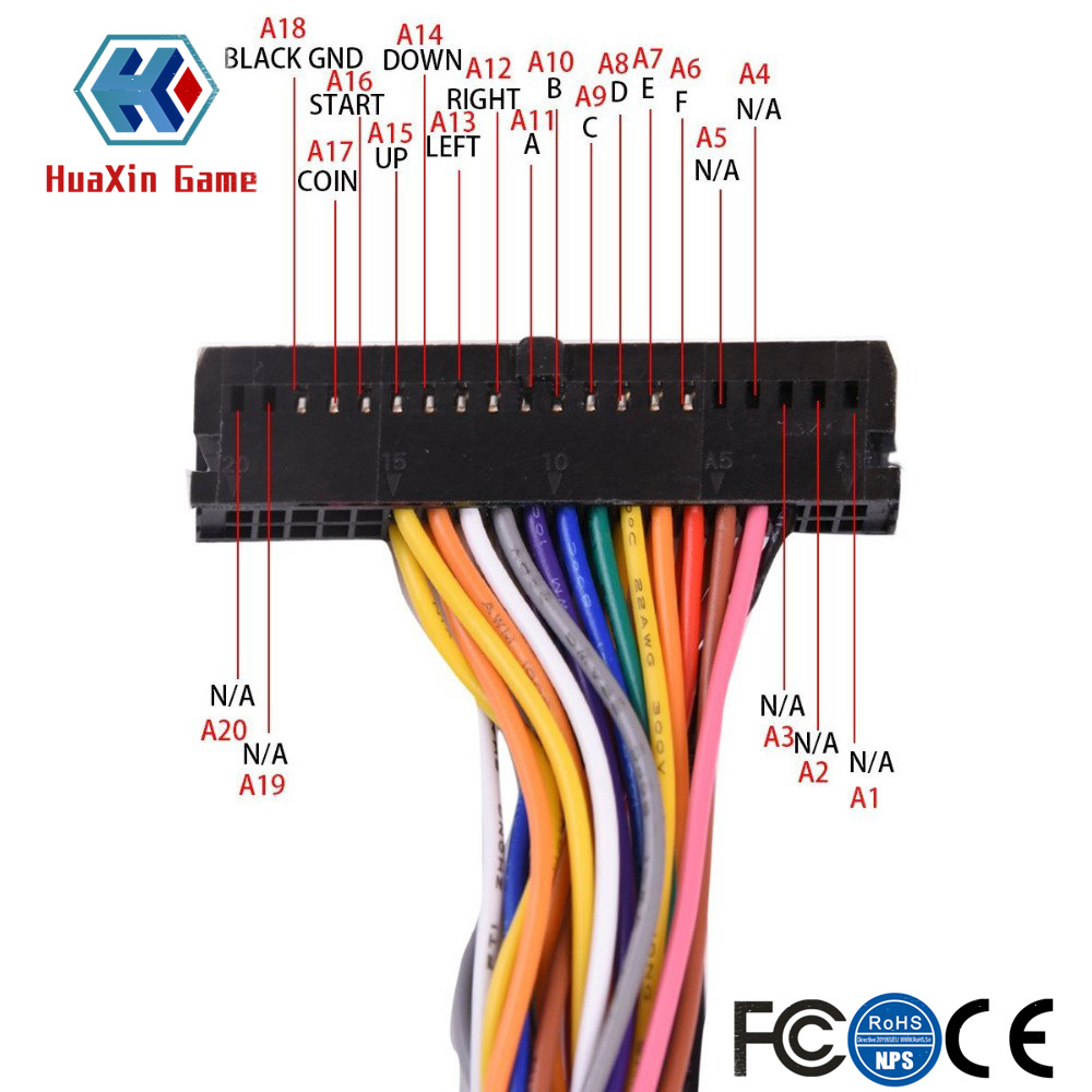 Arcade 40 Pin Kabinet Kawat Me - Arcade Button Pcb ulasan dan harga