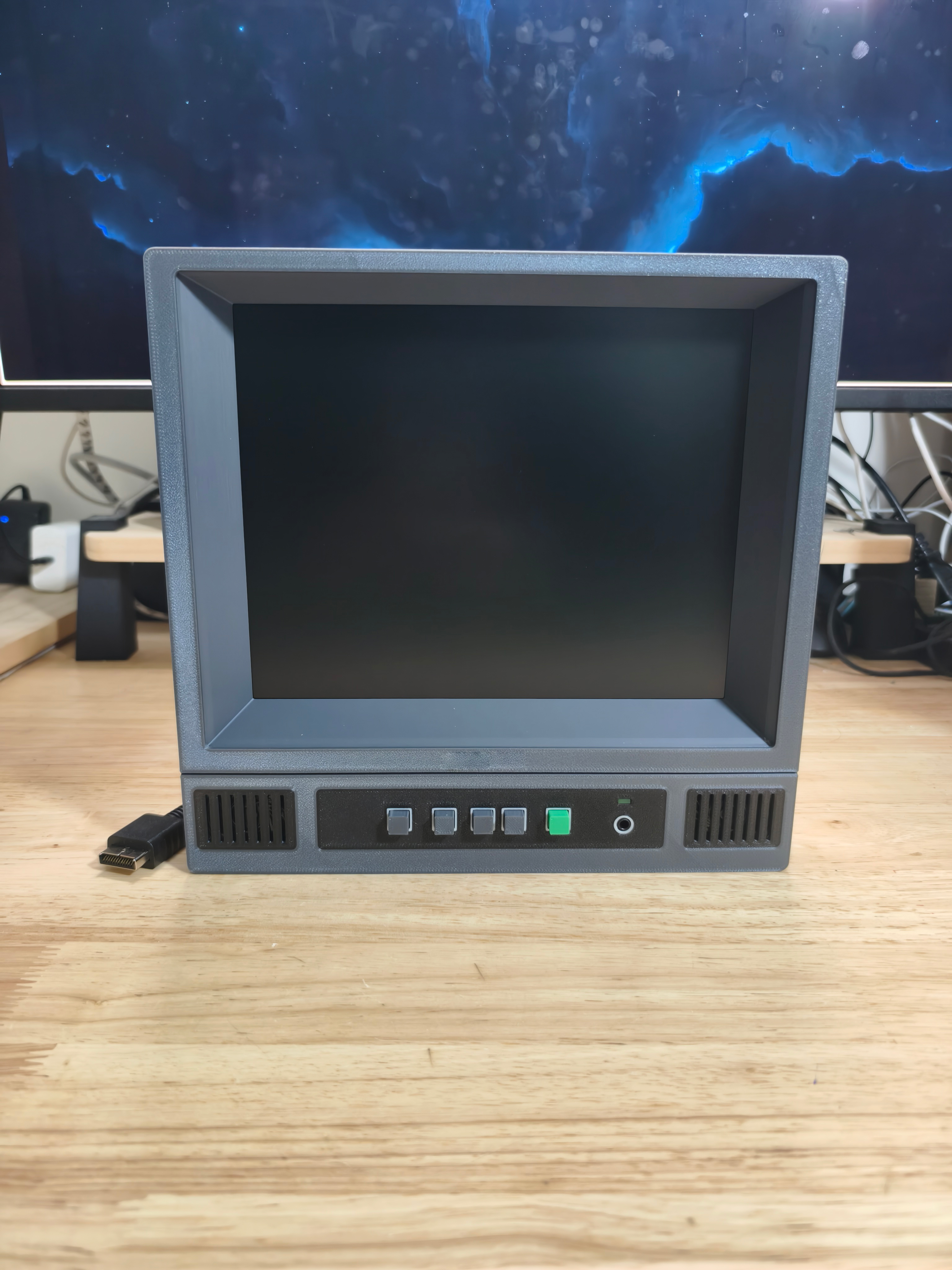Monitor CRT Gaya 10.4 Inci Kon - Arcade Vibes ulasan dan harga