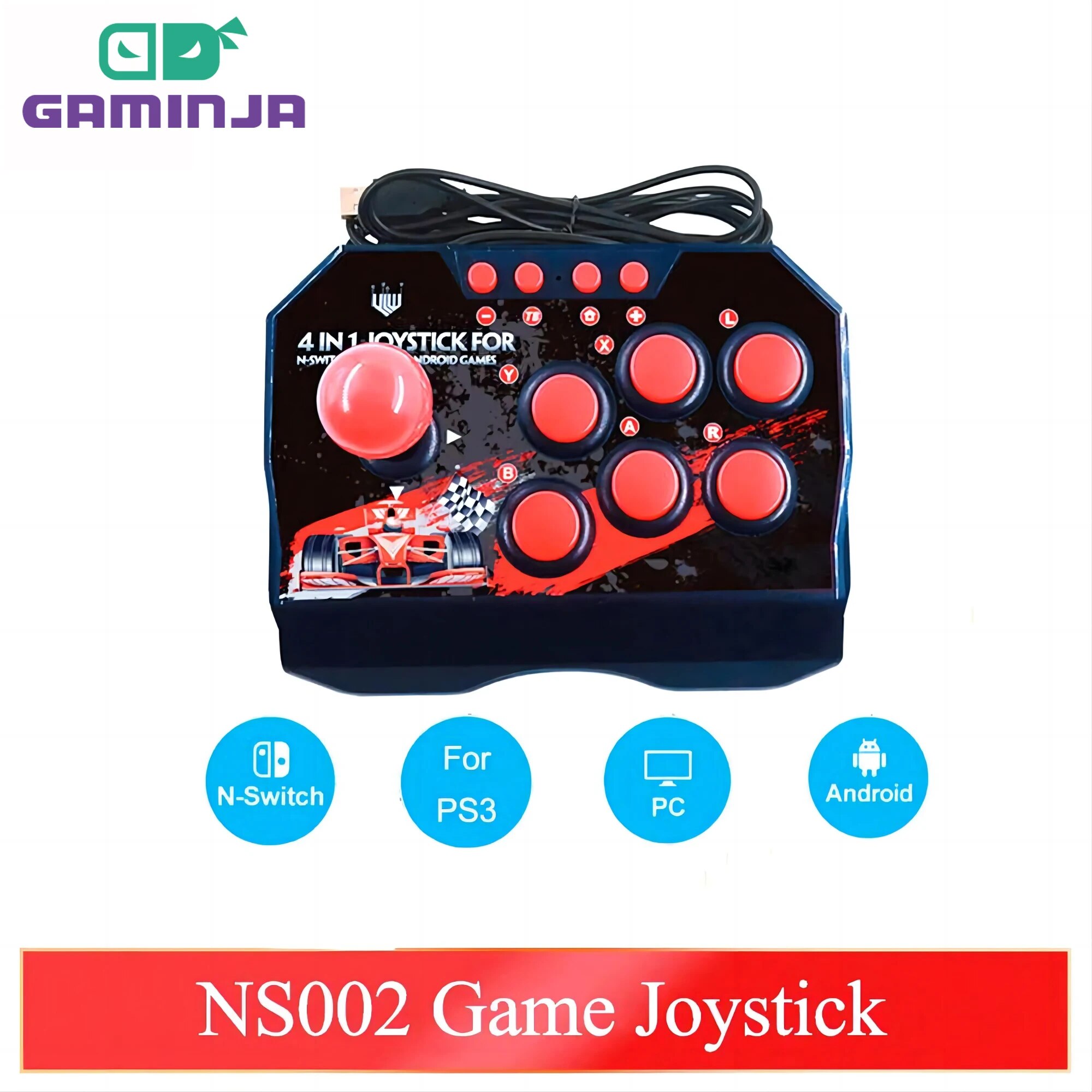 GAMINJA NS002 4 In 1 Retro Arc - Arcade Vibes ulasan dan harga