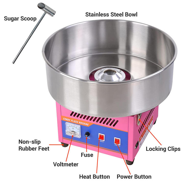 Mesin Pembuat Gula Kapas Profe - Candy Floss Machine ulasan dan harga