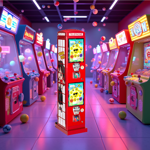 Desain Bilik Telepon Merah, Me - Candy Vending Machine ulasan dan harga