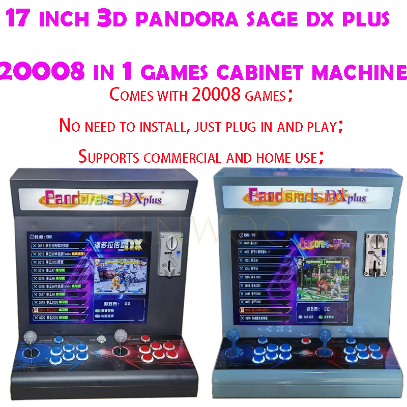 2024 17 Inch 3D Pandora SAGA D - Arcade Button Pcb ulasan dan harga
