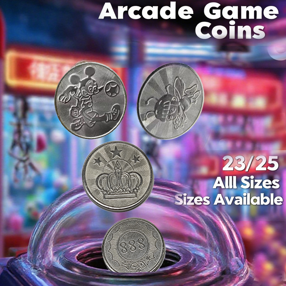 100 Buah Koin Arcade Desain Ma - Arcade Games Vending ulasan dan harga