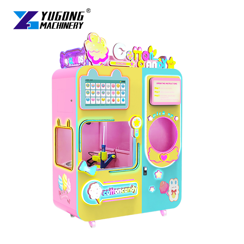 Mesin Pembuat Gula Kapas Otoma - Candy Vending Machine ulasan dan harga