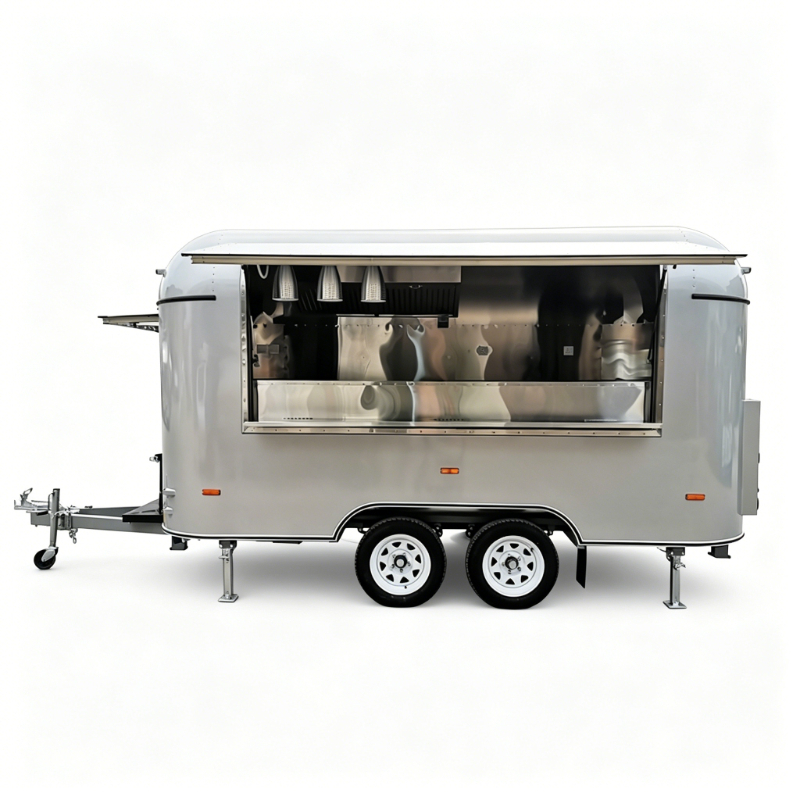 Gerobak Makanan Trailer Mobile - Hot Dog Vending Cart ulasan dan harga