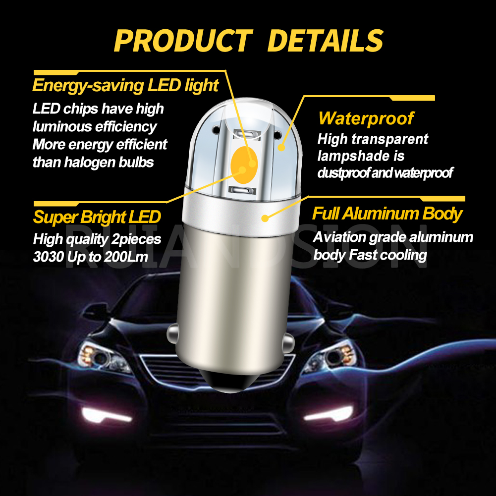 4 Buah 6.3V BA9S 2 SMD 3030 LE - Pinball Machine ulasan dan harga