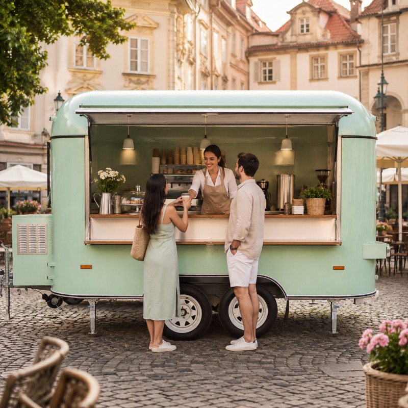 Gerobak Makanan Komersial untu - Hot Dog Vending Cart ulasan dan harga